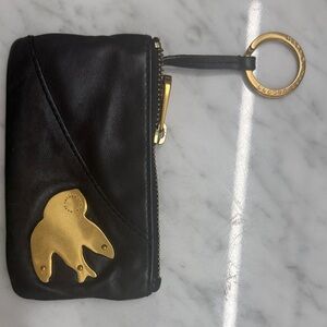 Marc Jacobs Black and Gold Key & Card Holder